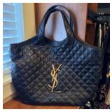 Saint Laurent Quilted Icare Tote Bag