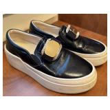 Ferragamo Vara Plate Slip-On Sneakers