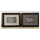 Vintage Framed English Fox Hunting Prints