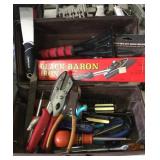 Handy Brown Tool Box With Tools