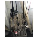 Fishing Rod Holder & Spin Rods