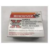 (1) Super X 45 Win Mag Pistol-Revolver 20Cart.
