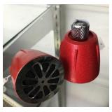 (2) Red Bullet Style Microphones