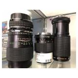 (3) Minolta Camera Lenses