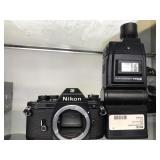 Nikon 35mm Film Camera & Flash