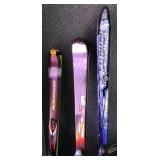 (3) Rossignol, Salomon, Machete Skis W/bindings