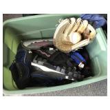 Baseball Glove & under armor Cleats Size 9