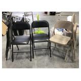 (5) Folding Metal Chairs