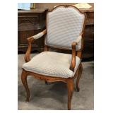 The Louis XVI Chair With Gingham Pattern Cushion