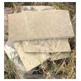 Aprox 9 Rock Pallet of Flat Landscaping Rock