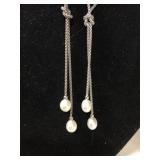 (2) Knot Tear Drop Necklace