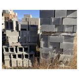 (4-Pallets) Mixed Concrete Blocks