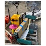 House Hold Pallet: Fan, Mop Bucket, Feeder