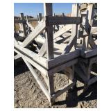 (2) 16ft Wood Mason Tables