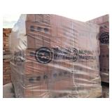Pallet Of Imperial Red Brick 2 1/4" Standard