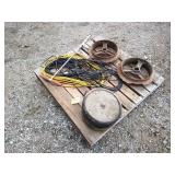 2-Ext Cords, Soil sampler, 2-Cultipacker wheels &