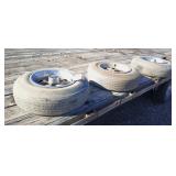 (3) Pontiac 14" Rally Rims & Tires