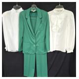 Koret Polyester Pantsuit w/(2) Blouses Size 12