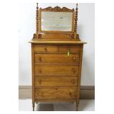 6-Drawer Chest Of Drawers w/Mirror