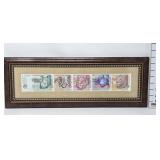 Framed South African Reserve Bank Wall Hanging