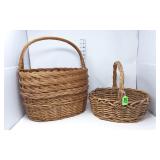 (2) Woven Baskets