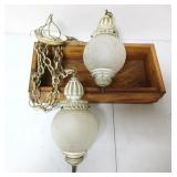 Hollywood Regency Hanging Swag Light - Hardwired