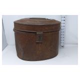 Vintage Oval Metal Container