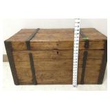 Antique Chest w/Metal Trim