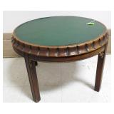 Round Side Table w/Green Trim