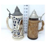 (2) German Beer Steins