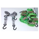 (9) Ratchet Tie-Down Straps