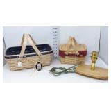 Longaberger Medium Chore & Little Market Basket