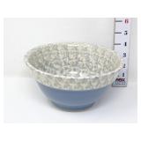 Small Stoneware Sponge Ware Bowl - Marked