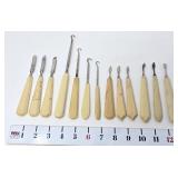 Celluloid Button Hooks & Manicure Tools