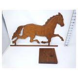 (2) Hand Carved Wooden Animal Wall Hangings