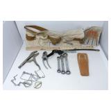 Tool Belt, Wrenches, Hitch Pins, Dremel Tool &