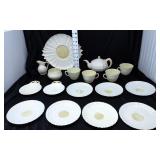 Belleek Tridcna Irish Porcelain Tea Service Set