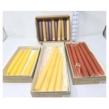 (3) Partial Boxes of Williamsburg Candles & (1)