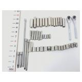 (2) Craftsman 1/4" Drives & Socket