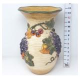 Tuscany Vase w/ Grape Design
