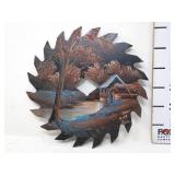 Hand Painted Circular Saw Blade -2009 #129 Ann