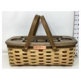 Longaberger Woven Memories Med Basket w/Protector