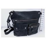 Fossil Black Leather Cross Body Bag