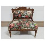 Flower Upholstered Parlor Chair