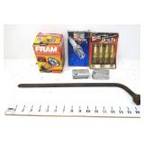 Oil Filter, Spark Plugs & Tire Iron