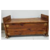 Antique Cedar Chest w/Copper Trim