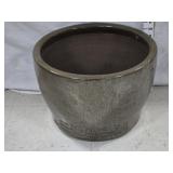10 3/4" Brown Glaze Stoneware Planter