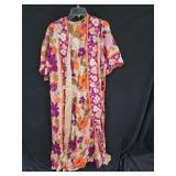 Vintage Wrap Around Caftan Maxi Dress-Lord &