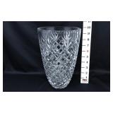 Crystal Clear Diamond Cut Vase