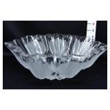 Frosted Petal Glass Bowl
